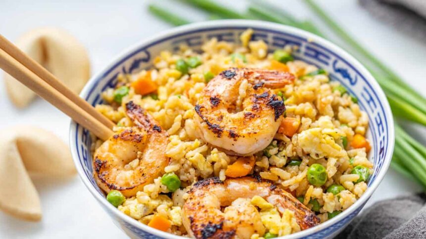 Takeout Shrimp Fried Rice - The Stay At Home Chef