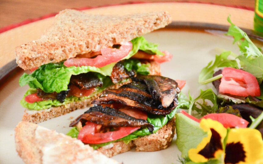 Portobello Mushroom BLT Sandwich [Vegan, Gluten-Free] – One Green Planet