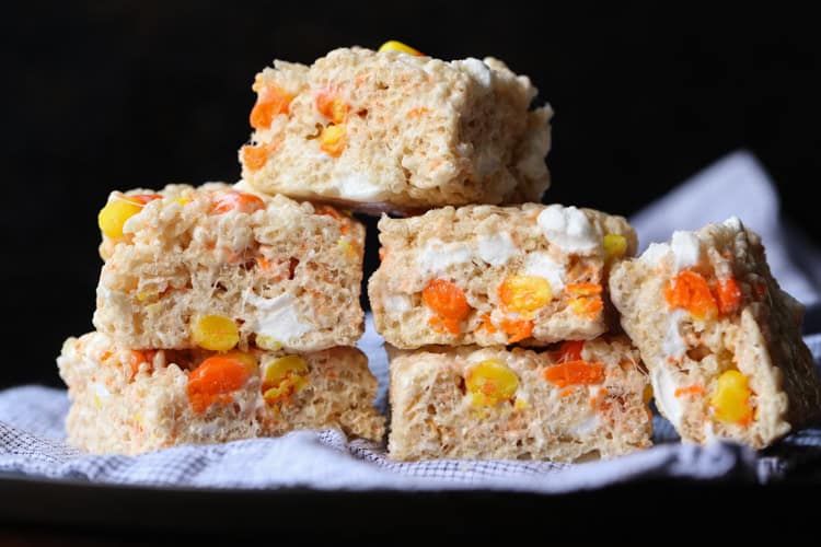 Candy Corn Rice Krispie Treats