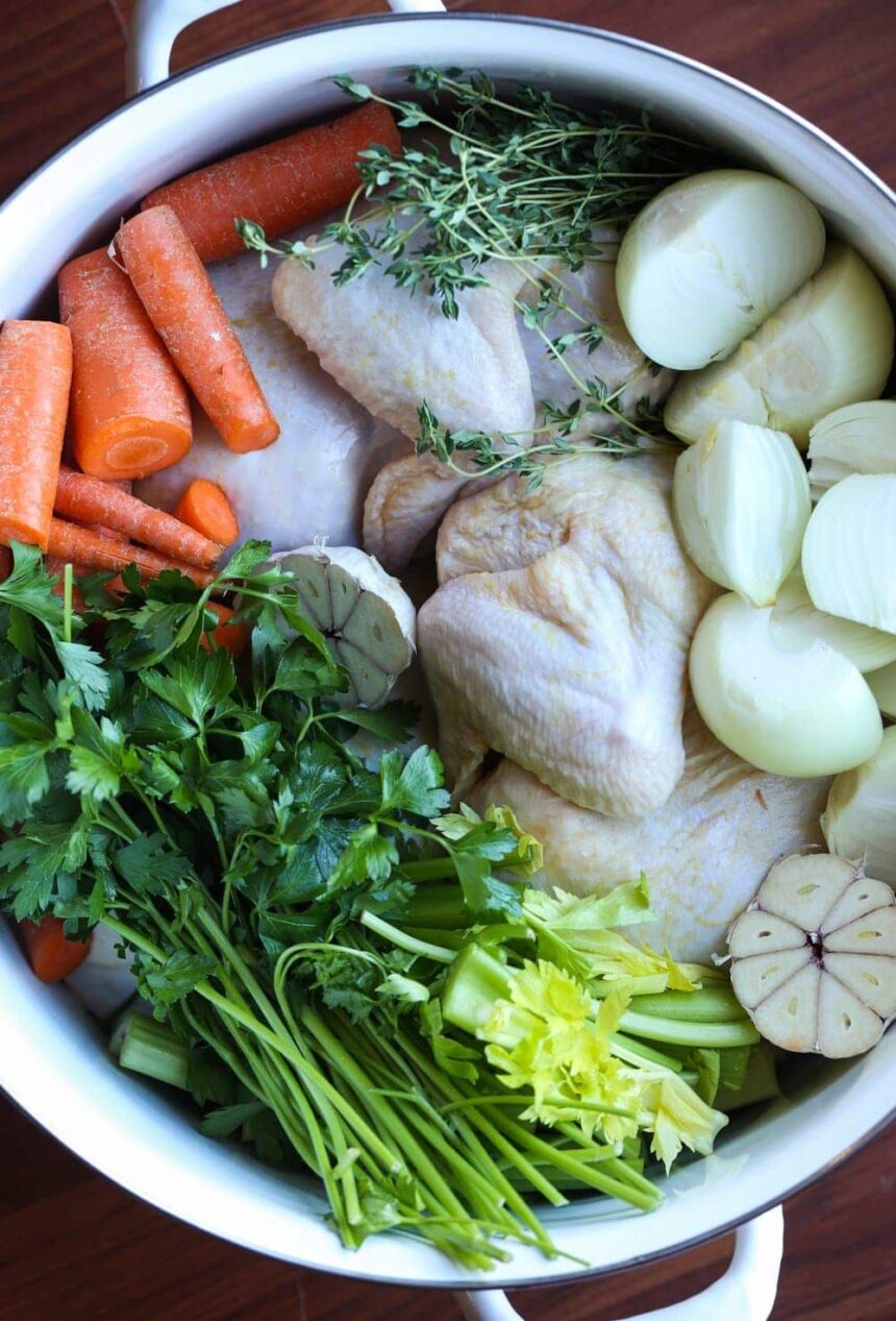 Easy Homemade Chicken Stock Recipe