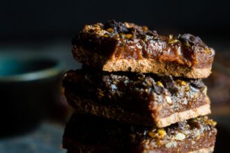 Chocolate Pecan Pie Bars With Date Caramel [Vegan, Gluten-Free, Paleo] – One Green Planet