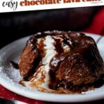 Chocolate Lava Cake Pinterest Image