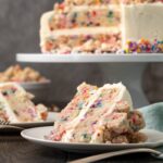 Homemade Confetti Cake | Cookies and Cups