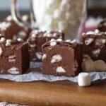 Hot Chocolate Fudge cut into pieces