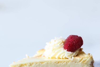 Slice of Key Lime Pie Cheesecake on a plate