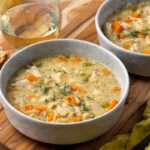 Lemon Chicken Orzo Soup | Cookies and Cups