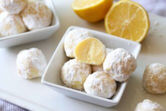 Lemon Cream Truffles - Cookies and Cups