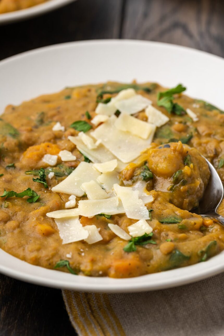 Cozy Lentil Soup | Cookies and Cups