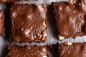 Triple Layer Marshmallow Brownies