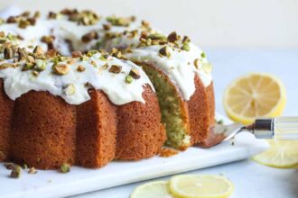 Lemon Pistachio Cake | Cookies and Cups