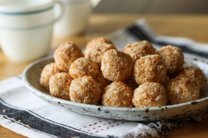 Easy Toasted Coconut Balls (3 - Ingredients)