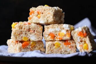 Candy Corn Rice Krispie Treats
