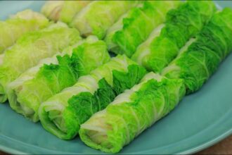 Healthy Cabbage Roll Recipe | Making Chinese cabbage roll recipe | V Taste