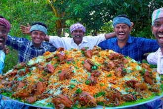 BIRYANI | QUAIL BIRYANI Made with 200 Quail | Marriage Biryani Cooking In Village | Biryani Recipe