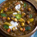 Cuban Lentil Soup With Baked Plantains and Lemon Crema [Vegan, Gluten-Free] – One Green Planet