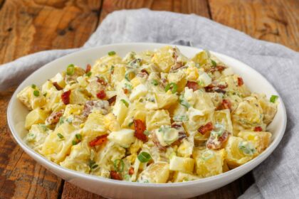 Bacon Potato Salad - Barefeet in the Kitchen