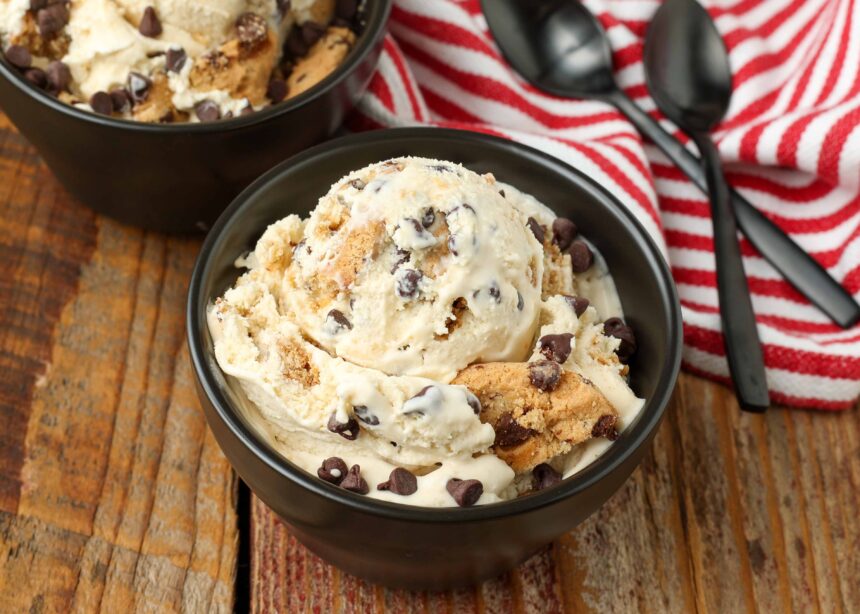 Chips Ahoy Ice Cream - Barefeet in the Kitchen