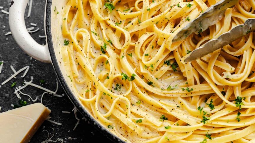 Authentic Fettuccine Alfredo - The Stay At Home Chef