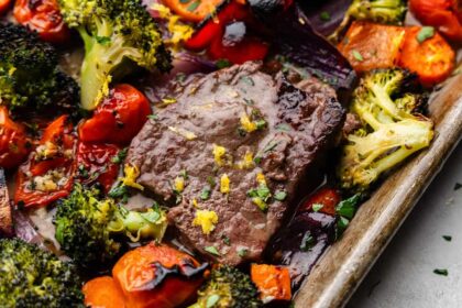 Italian Sheet Pan Steak and Veggies