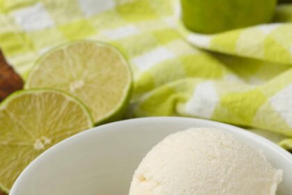 Lime Ice Cream - Barefeet in the Kitchen