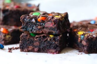 M&M's Brownies - Super Fudgy Brownies Recipe