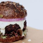 Mushroom, Beet, and Black Bean Burger