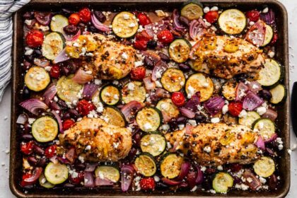 Sheet Pan Greek Chicken and Veggies