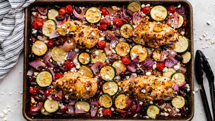 Sheet Pan Greek Chicken and Veggies