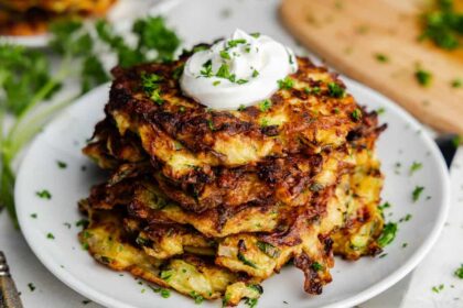 Easy Zucchini Pancakes (Zucchini Fritters)