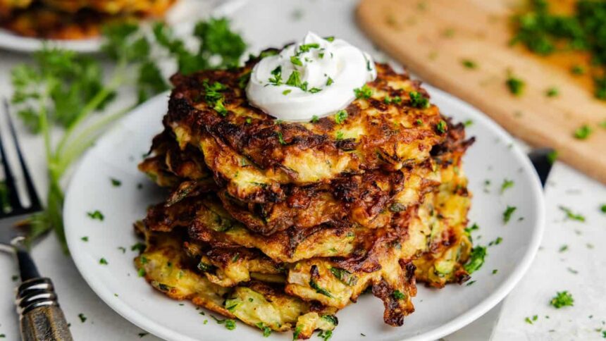 Easy Zucchini Pancakes (Zucchini Fritters)