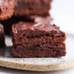 Fudgy Baileys Brownie with chocolate ganache