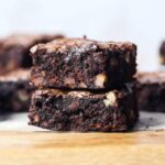 Fudgy Bourbon Pecan Brownies - Cookies and Cups