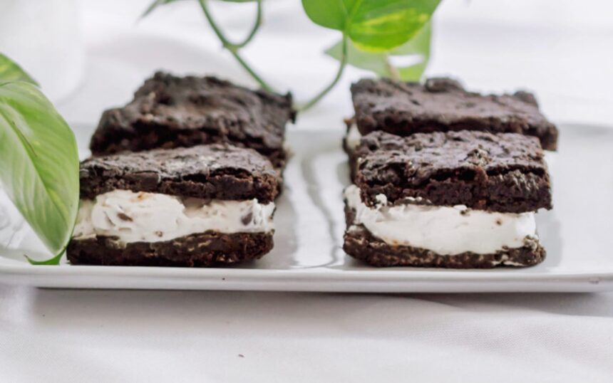 Sweet Potato Brownie Ice Cream Sandwiches [Vegan] – One Green Planet