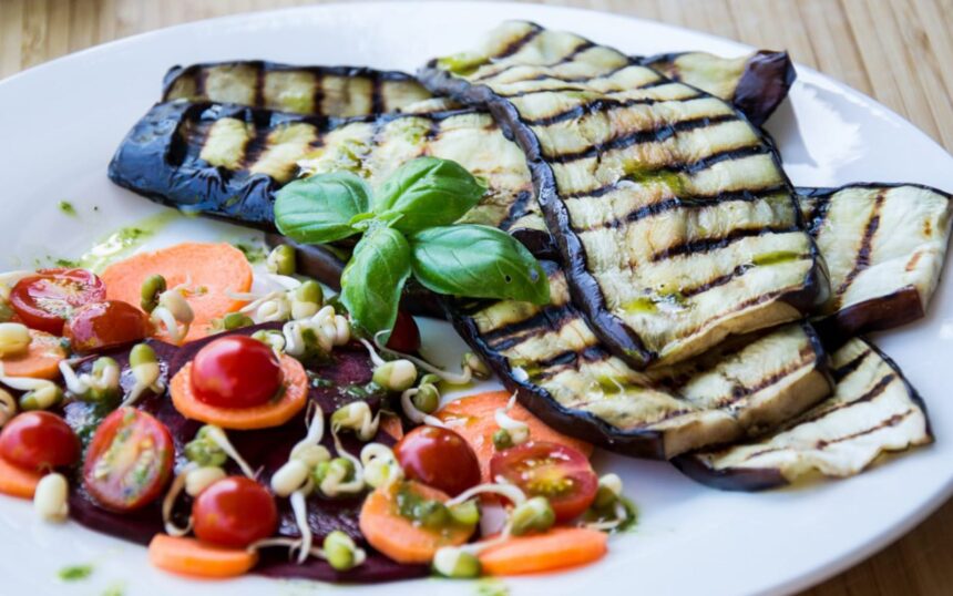 Grilled Eggplant With Lemon Basil Drizzle [Vegan] – One Green Planet