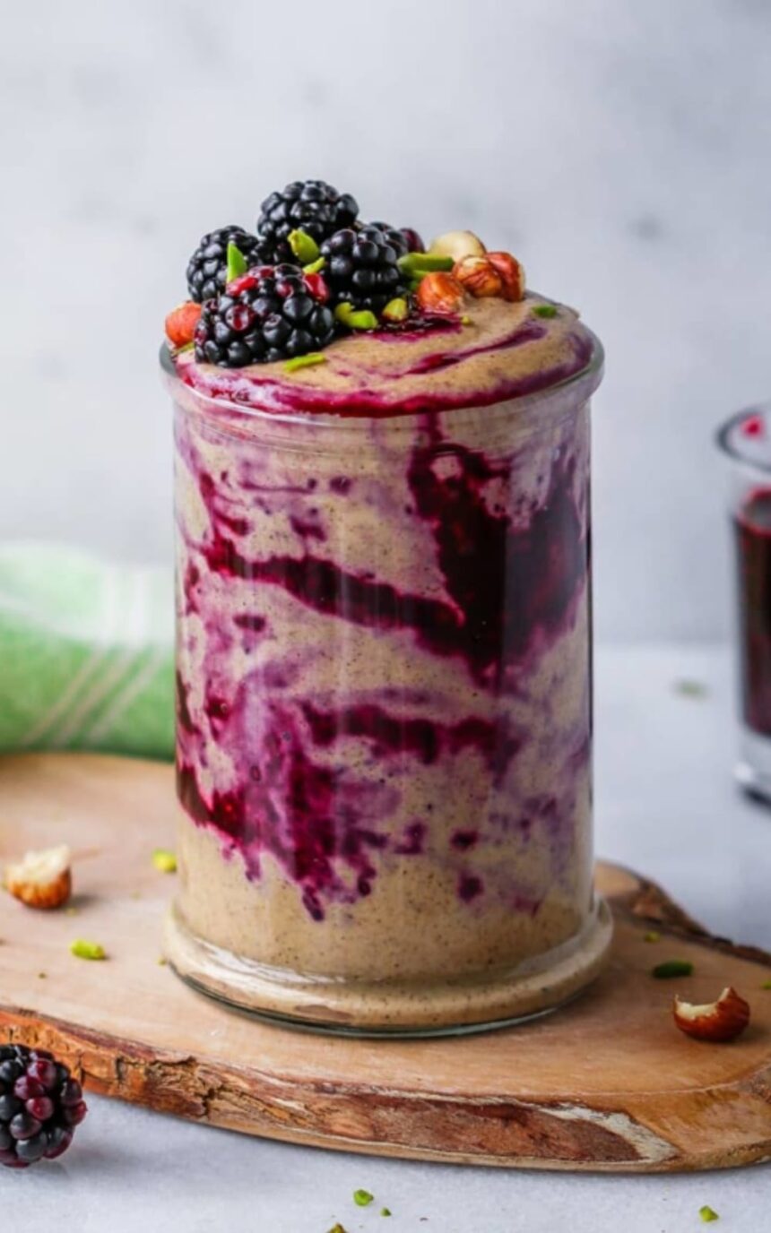 Nutella Smoothie Blackberry Sauce