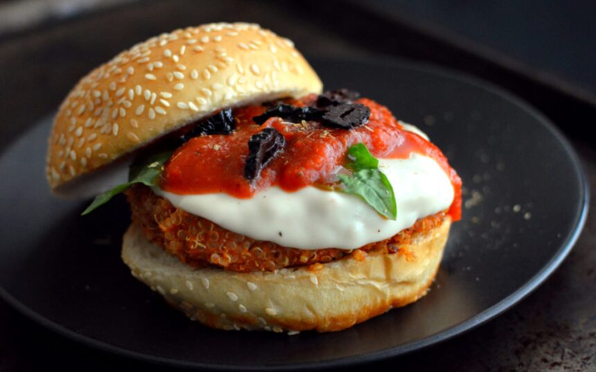 Quinoa Pizza Burger