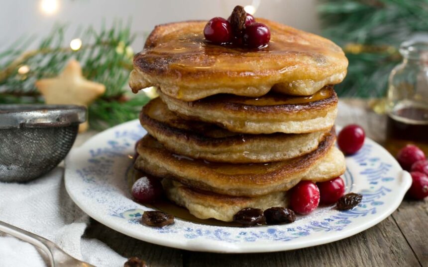 Vegan Rum Raisin Pancakes