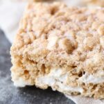 Snickerdoodle Rice Krispie Treats | Cookies and Cups