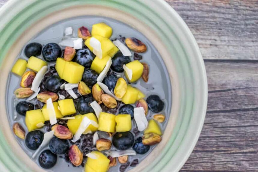 black rice pudding