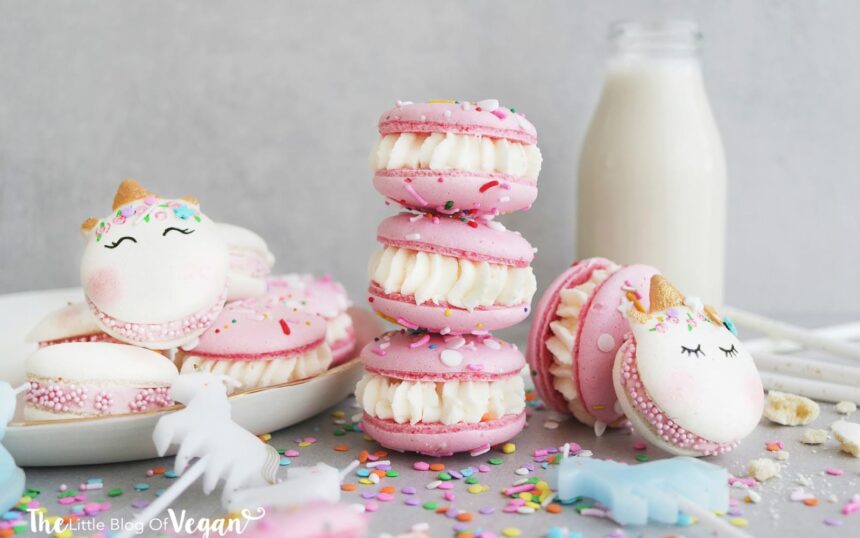 Unicorn Birthday Cake Macarons [Vegan, Gluten-Free, Wheat-Free] – One Green Planet