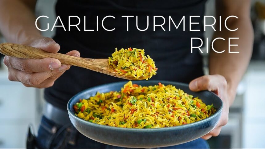 Quick Garlic Turmeric Rice Recipe for DINNER TONIGHT?