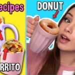 I TRIED MICROWAVE MUG RECIPES for pizza , burrito and donut