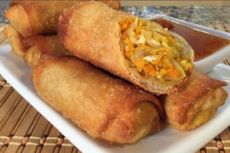 How To Make Vegetable Egg Rolls-Chinese Food Recipes-Veggie Restaurant Style