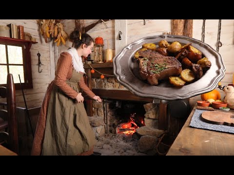 Cooking Up a Fall Feast from 1808 |Real Historic Recipes ASMR|