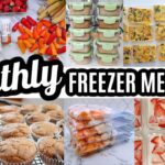 EASY MONTHLY FREEZER MEAL PREP RECIPES COOK WITH ME LARGE FAMILY MEALS WHATS FOR DINNER