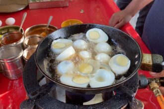 EGG CHILLY DRY || SPICY & TASTY || INDIAN STREET FOOD || @ RS. 80/-