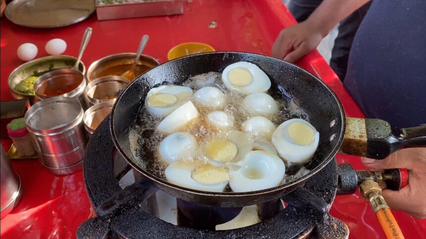 EGG CHILLY DRY || SPICY & TASTY || INDIAN STREET FOOD || @ RS. 80/-