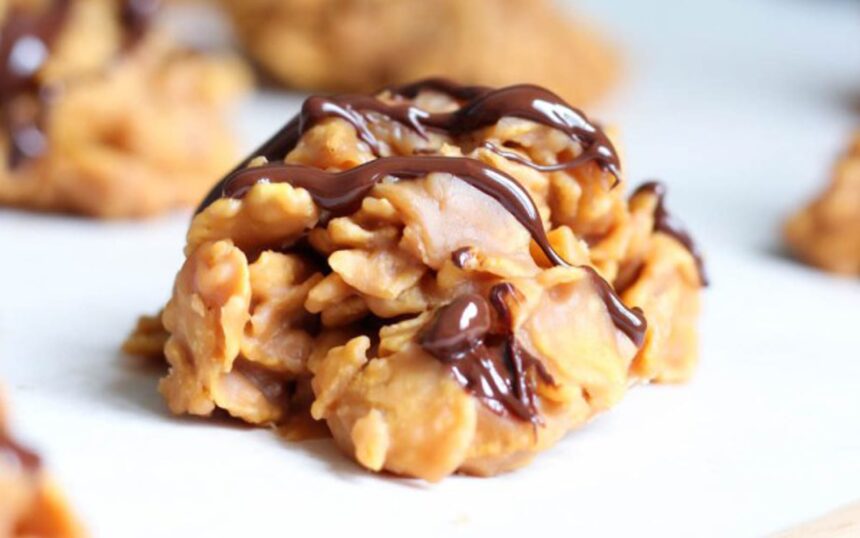 5-Ingredient No-Bake Peanut Butter Corn Flake Cookies [Vegan] – One Green Planet