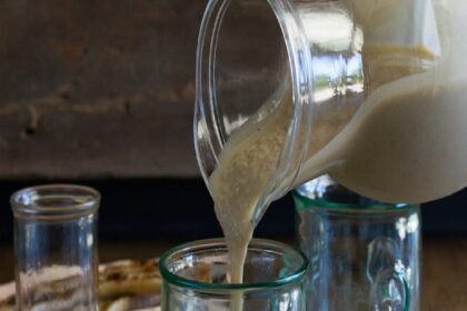 Vegan Caramelized Banana Rum Milkshake