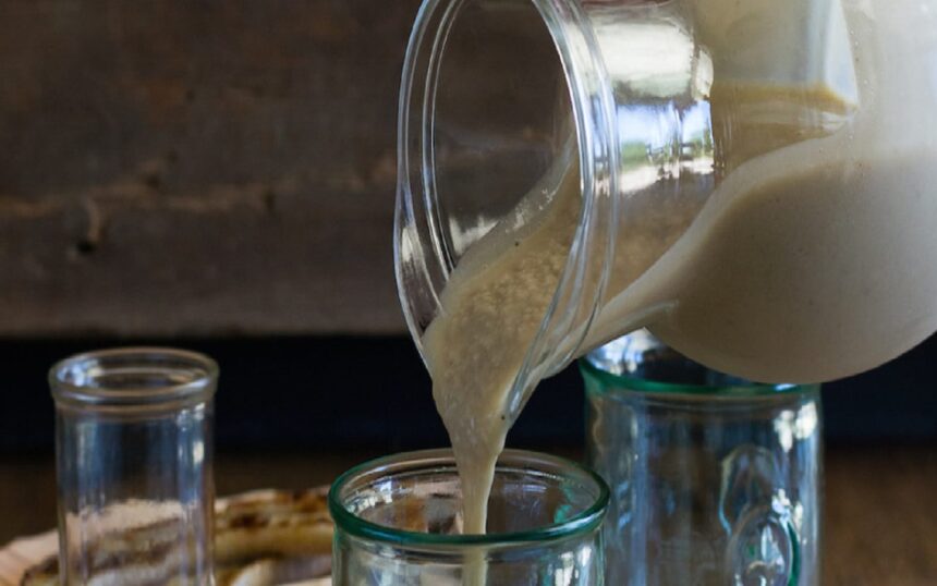 Vegan Caramelized Banana Rum Milkshake